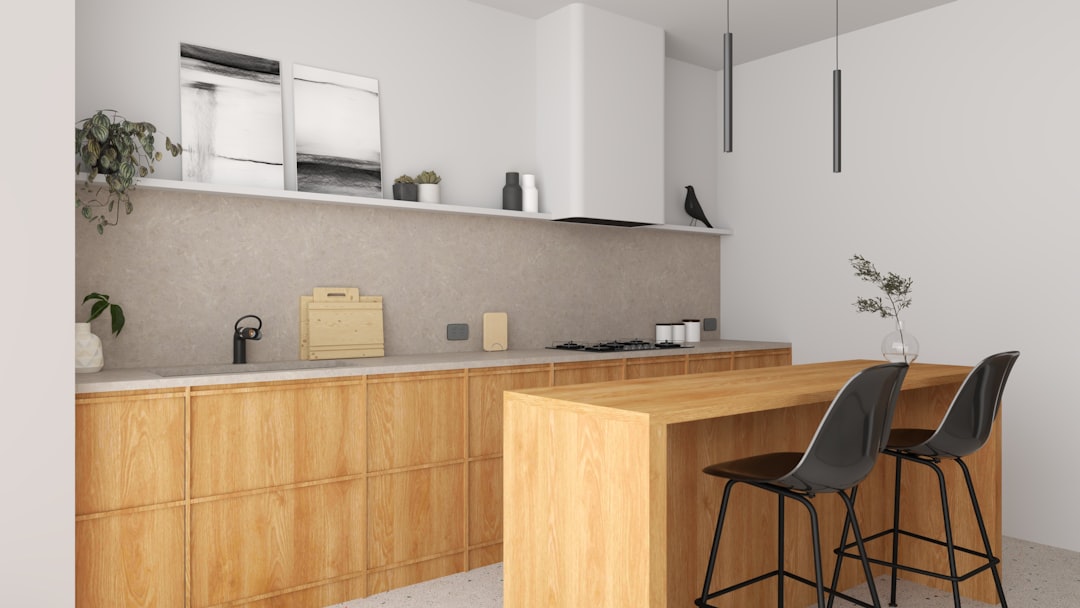 Japandi keuken met natuurlijke houttinten en rustige styling