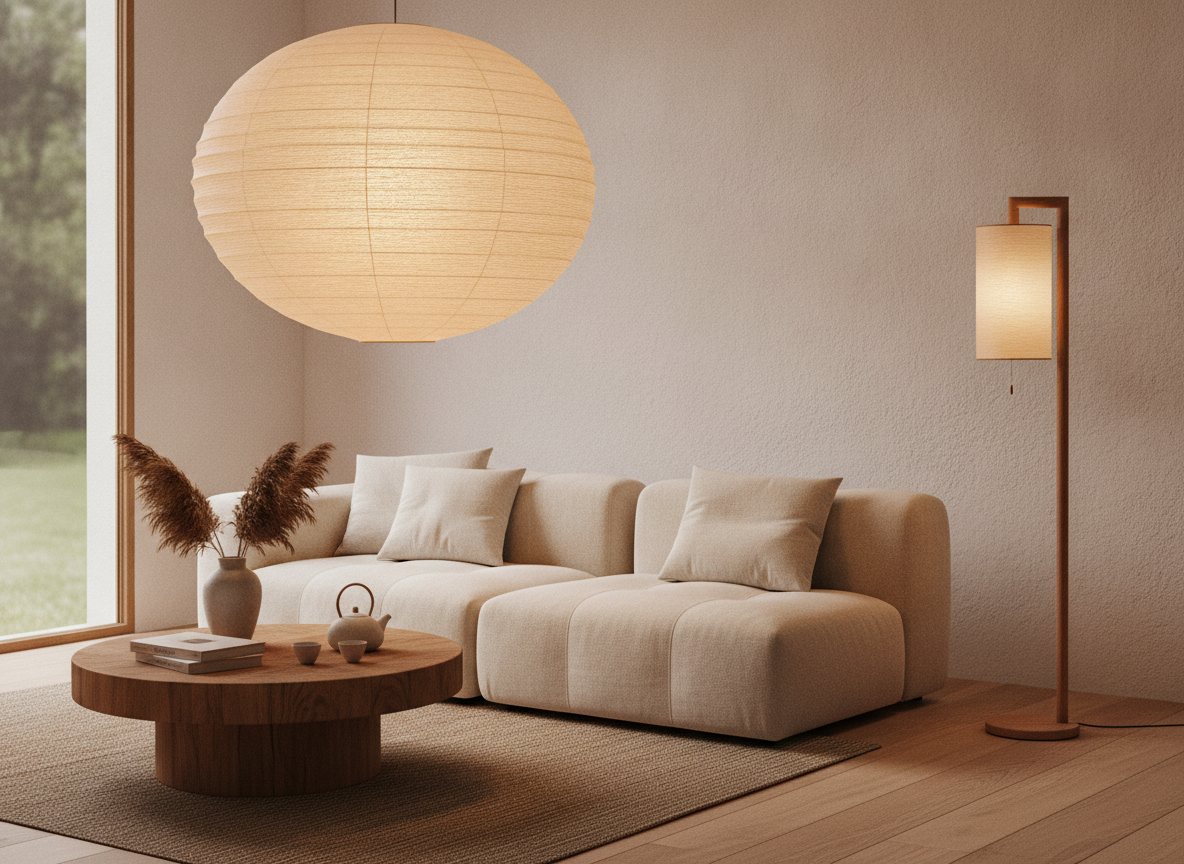 Japandi lamp kiezen: zacht licht dat je interieur draagt