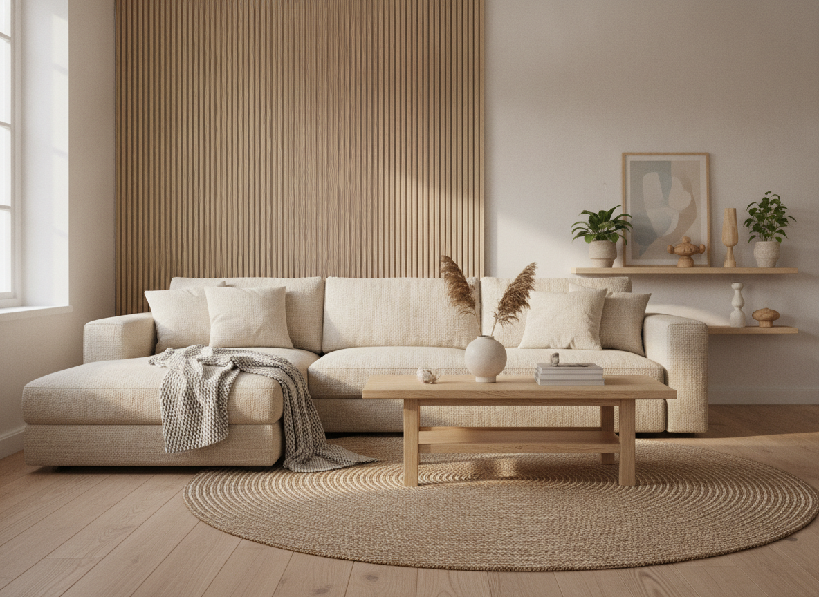 Scandinavische bank kiezen: warm en eenvoudig