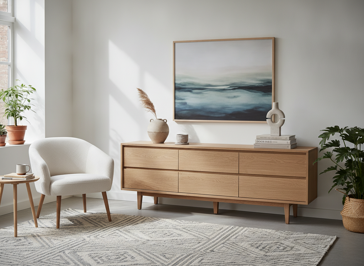 Scandinavische kast kiezen: hout, maat en stijl
