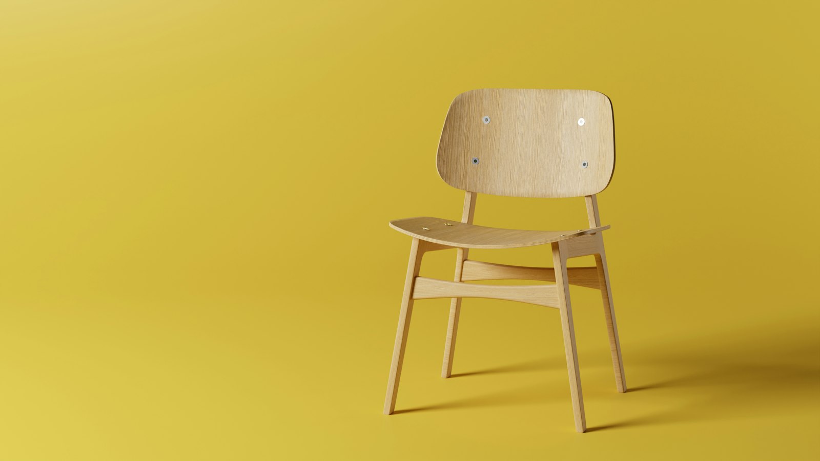 Loungestoel uit twee onderdelen laat zien hoe weinig materiaal je nodig hebt
